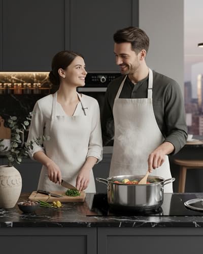 USELUCK Nonstick 5-QT Stock Pot with Glass Lid,Stay-Cool Handle,Oven-Safe,Dishwasher-safe,Compatible with All Cooktops.