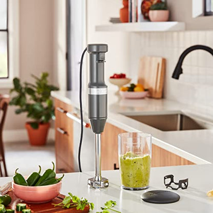 KitchenAid Variable Speed Corded Hand Blender, KHBV53, Charcoal Grey