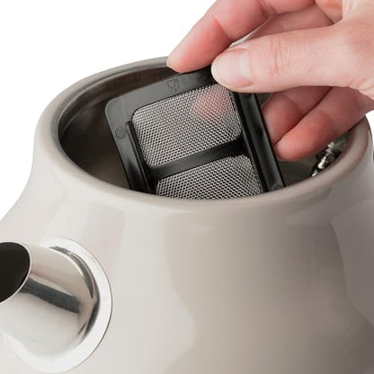 Haden Dorset 1.7 Liter Stainless Steel Electric Kettle, Hot Water Kettle