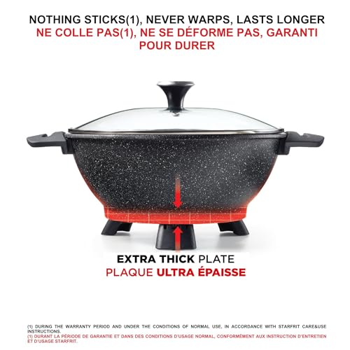 Starfrit The Rock Electric Multi Pot, 4.5L, 1500W, Rock.Tec Non-Stick