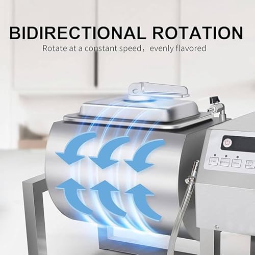 PtaTritious Vacuum Tumbler Marinator 18L/36LB Meat Tumbler Marinating Machine with Bidirectional Rotation & 3-Speed Control, 1-99Mins Timing, for Chicken Steak Burger Shop