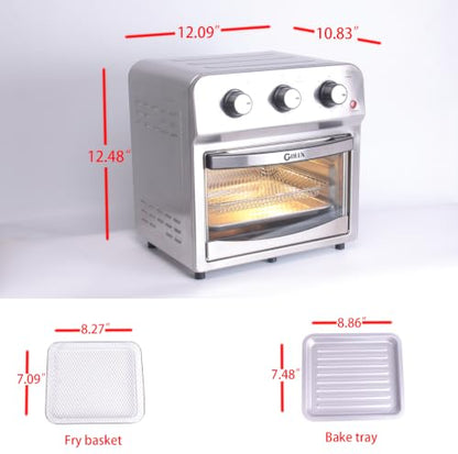 GOLUX 13QT(12L) 1500W Countertop Air Fryer Toaster Oven Combo