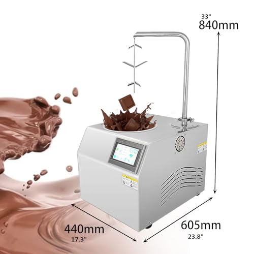 Koalalko Chocolate Fountain Machine,Chocolate Termperating Machine Chocolate Melting Machine,Chocolate Processing,Chocolate Tempering Melting Vibrating,Chocolate Melting pot perfect for Chocolate Bar