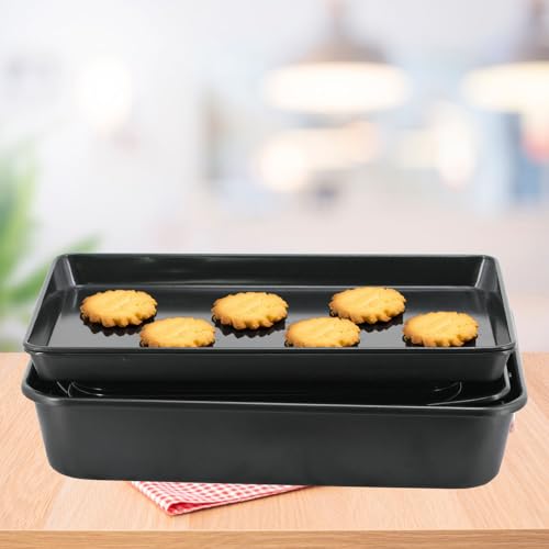 Prime Cuisine Stackable Nonstick Bakeware Set, 8 Piece Baking Pan Set, Oven Safe Carbon Steel, Includes Cookie Sheet, Muffin Pan, Loaf Pan & Roaster