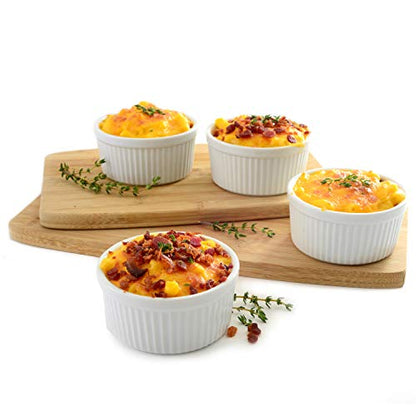 Norpro 8oz/240ml Porcelain Ramekins, Set of 4