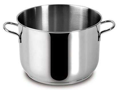 Lagostina Every Stainless Steel Cookware Set, 7-Piece Set, Two-Handle Saucepan 18 cm, Deep Casserole 22 cm, Milk Pan 12 cm, Deep Casserole 14 cm Long Handle and Lids 14.18 and 22 cm