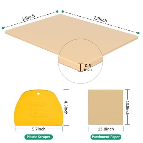 Extra Large Pizza Stone 22" x 14",Rectangular Pizza Grilling/Baking Stone 22 Inch,Industrial Commercial Home Oven Stone,Ideal for Grilling Baking Several Pizzas Bread