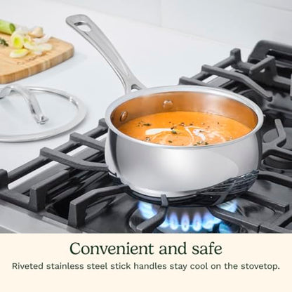 Cuisinart 12-Piece PureClad™ Triple-Ply Stainless Steel Cookware Set, PCT-12