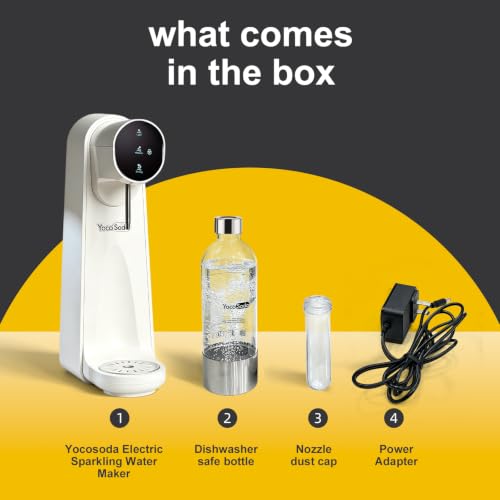 Sparkling Soda Water, Electric Soda Maker for Making Carbonated