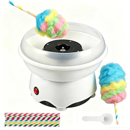TransArcade Mini Cotton Candy Machine, Includes Sugar Scoop, Sticks Cotton Candy Maker for Birthday Party, Gifts, Home Uses