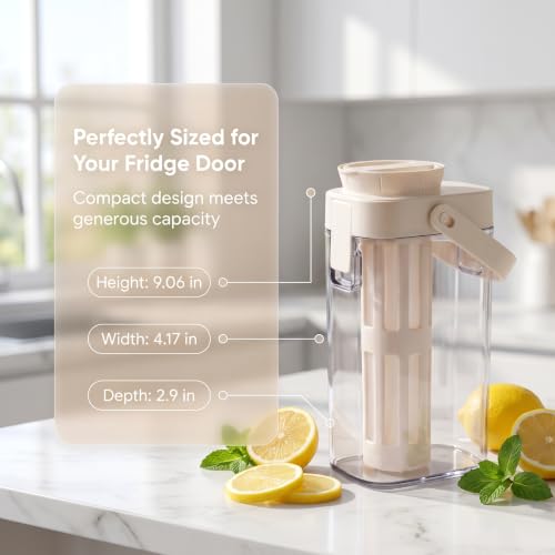Xarfxco Cold Brew Coffee Maker, 40oz BPA-Free Iced Coffee and Tea Pitcher