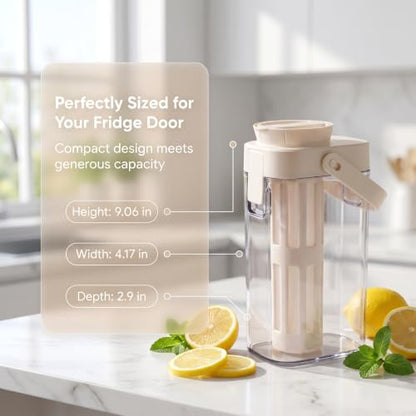 Xarfxco Cold Brew Coffee Maker, 40oz BPA-Free Iced Coffee and Tea Pitcher