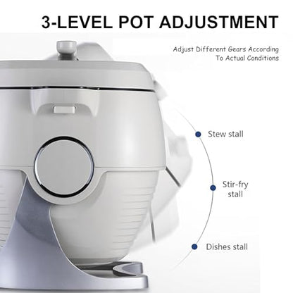 6L Auto Cooking Wok Fried Rice Machine, Cooking with Smart Touch, 1000W/2000W Commercial Food Processor, Intelligent Automatic Cooking Machine,110V/1000W