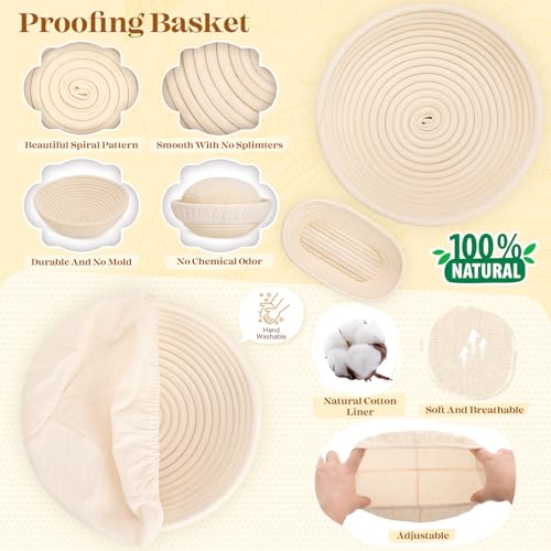 Sourdough Starter Kit with Dutch Oven, Sourdough Bread Baking Supplies, Sour Dough Starter Kits, Sourdough Accessories, Sour Dough Tools Sourdough Tools Kit Dutch Oven for Sourdough Bread Baking