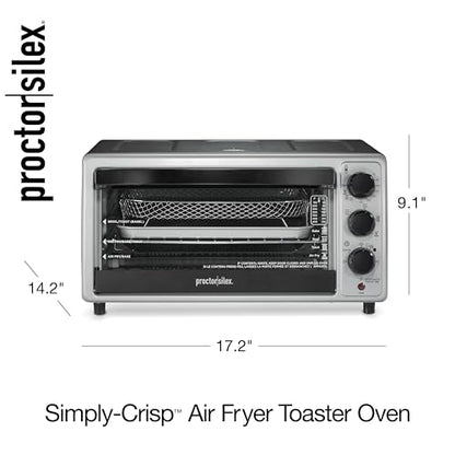 Proctor Silex 6 Slice Countertop Air Fryer Toaster Oven Combo