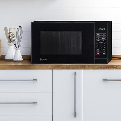 1.1 cu. ft. Countertop Microwave Oven, in Black with Gray Cavity