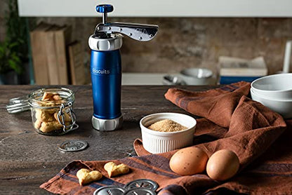 Marcato biscoti Maker, Anodized Aluminum blue