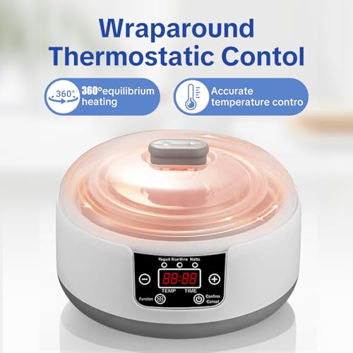 DiDimo Yogurt Maker, 1.3QT Greek Yogurt Machine With Adjust Temp & Timer