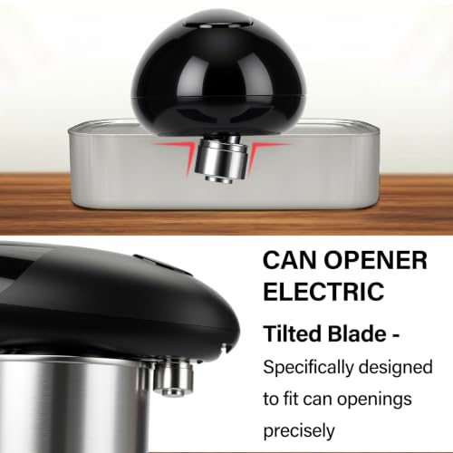 Electric Can Opener Opens Most Cans Effortlessly with Single Button