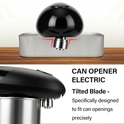 Electric Can Opener Opens Most Cans Effortlessly with Single Button