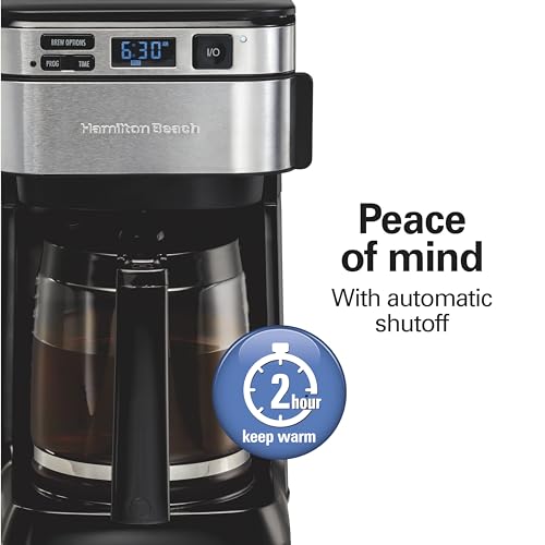 Hamilton Beach 12 Cup Programmable Coffee Maker, FrontFill Drip Coffee Maker