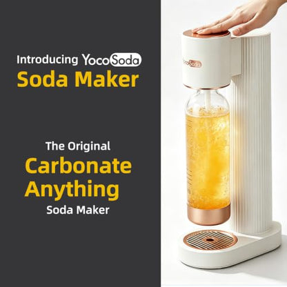 Sparkling Water Maker Soda Machine with 1L PET BPA-Free Carbonating Bottle