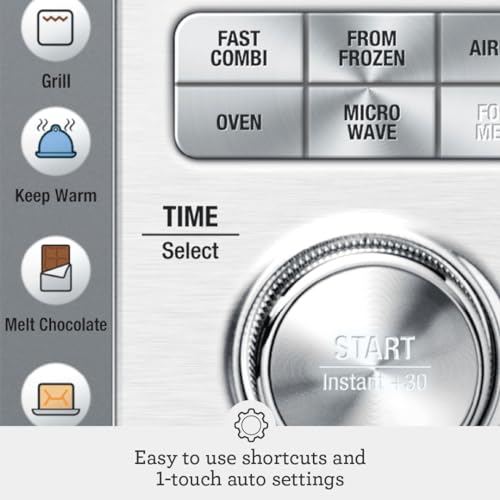 Breville BMO870BSS Combi Wave 3-in-1 Microwave, Air Fryer and Convection Oven, Brushed Stainless Steel