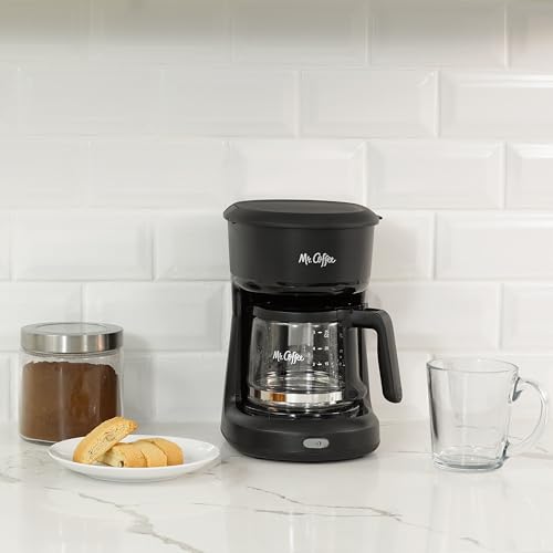 Mr. Coffee® 5-Cup Mini Brew Switch Coffee Maker, Black