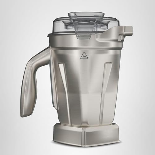 Vitamix 48-Ounce Stainless-Steel Blender Container with SELF-DETECT, Dishwasher-Safe, BPA-Free Clear Lid, Laser-Cut Stainless-Steel Blades, Compatible with All Full-Size Vitamix Blenders