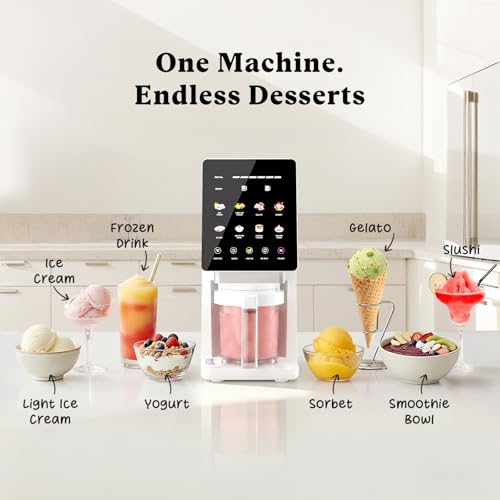 Ice Cream Maker Machine, 11-in-1 Frozen Dessert Machine with 3 Pints