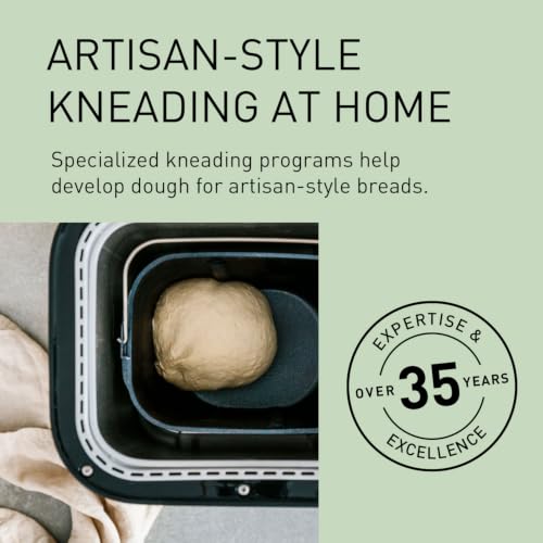 Panasonic Bread Machine, Automatic Bread Maker with 20 Presets and Advanced Temperature Sensor for Bread, Cake, and Pizza, Gluten Free Baking, Raisin Nut Dispenser - SD-R2550