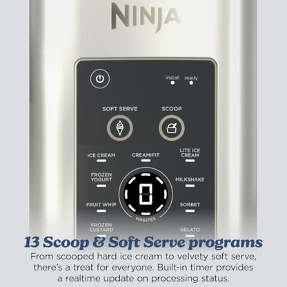 Ninja Creami Scoop&Swirl Ice Cream Maker Amazon Exclusive Bone & Champagne