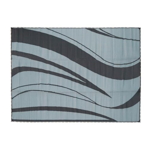 Venture Forward LED Illuminated RV Patio Mat, Wave Design, 9’ x 12’