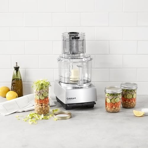 Cuisinart Food Processor, Dishwasher Safe 11-Cup Food Processor with Slicing & Shredding Discs, Cuisinart Pro Custom 11 Stainless Steel Electric Chopper & Kitchen Food Processor, Chrome, DLC-8SBCYP1