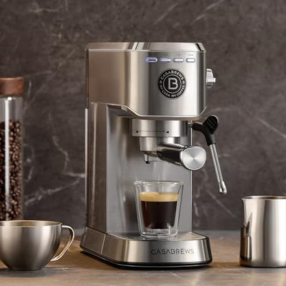 CASABREWS 5418 BASIC Stainless Steel Espresso Machine with Steam Wand