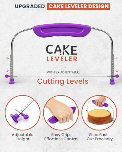 RFAQK 250 PCs Aluminum Cake Decorating Tools Kit with 12" Metal Turntable & Knife set-48 Numbered Icing Tips-3 Russian Piping Nozzles-Straight & Angled Spatula-Cake Leveler& Baking Supplies Tools