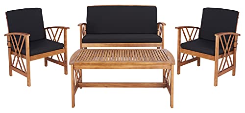 SAFAVIEH Outdoor Fontana 4-Piece Patio Sectional Sofa Set, 40.2" PAT7008X