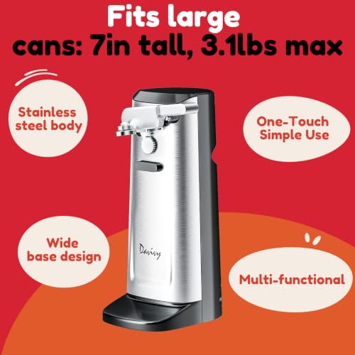Davivy Electric Can Opener Stainless Steel
