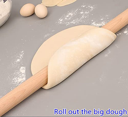 XBLDMJY Long Rolling Pin， Baking Dough Roller for Pizza, Pie, Pasta, Bread, Pastry,Noodles(27.16×1.38inch/69×3.5cm)