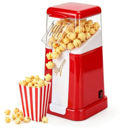 Mini Pop Popcorn Maker,Oil-Free Air Popcorn Popper with 500ml Mini Capacity
