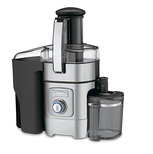 Cuisinart Juicer Machine, Die-Cast Juice Extractor for Vegetables, Lemons, Oranges & More, CJE-1000P, Silver/Black