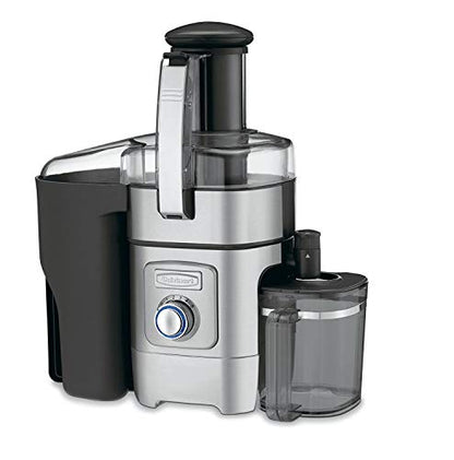 Cuisinart Juicer Machine, Die-Cast Juice Extractor for Vegetables, Lemons, Oranges & More, CJE-1000P, Silver/Black