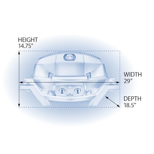 Napoleon TravelQ PRO285 Portable Natural Gas Grill, Black, 2 Burners, Tailgating, Camping, and Small Outdoor Spaces