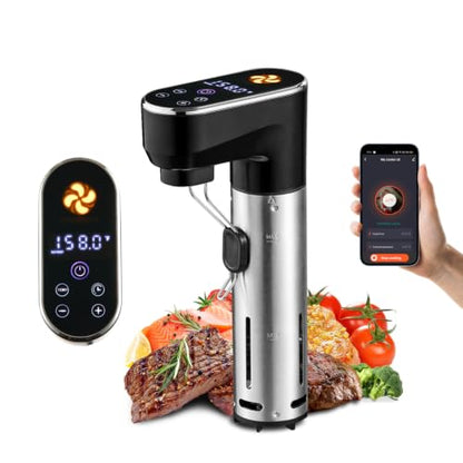 OUTOHOME Sous Vide Precision Machine,1300W WiFi Sous Vide Cooker