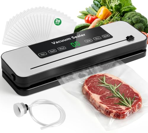 VACLER Vacuum Sealer Machine for Food, Automatic Compact with Bag Cutter