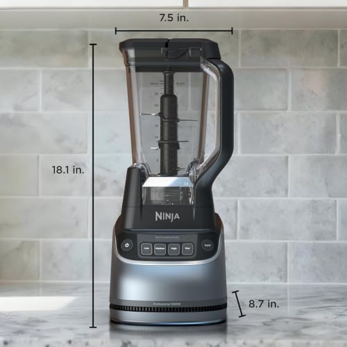 Ninja UltraCrush Professional Kitchen System | 1500W, 72oz Full-Size Blender, 8-Cup Food Processor & 18 oz To-Go Cup | Total Crushing Technology, Smoothies, Ice Crush, Chopping | Silver | BP401 (2026)