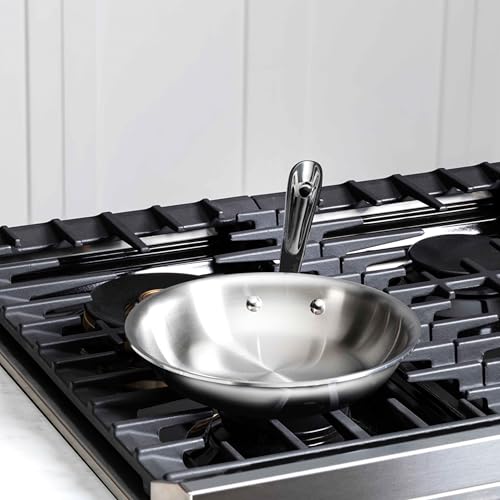 All-Clad D3® Stainless Steel 10 inch Frying Pan- Made in the USA- The Original Bonded Professional Cookware- Oven Safe & Induction Compatible