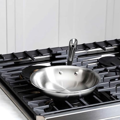 All-Clad D3® Stainless Steel 10 inch Frying Pan- Made in the USA- The Original Bonded Professional Cookware- Oven Safe & Induction Compatible