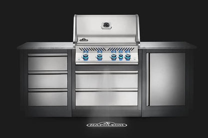 Napoleon BIPRO500RBNSS-3 Built-in Prestige PRO RB Natural Gas Grill Head, 500 sq.in. + Infrared Infrared Rear Burner, Stainless Steel
