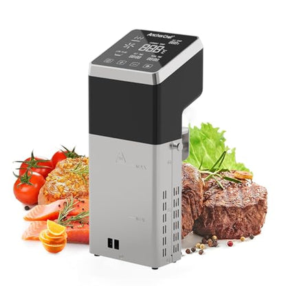 Anchorchef 1400W Sous Vide Cooker, Precision Immersion Circulators with large Touchscreen Accurate Temperature Timer, Professional Sous Vide Cooker, Powerful Pump Design